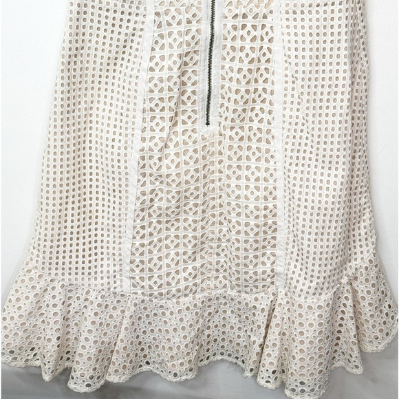 HD in Paris Anthropologie Georgia Eyelet Dress Sz 2 - Picture 9 of 10